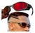 Óculos de Sol Juliet X Metal Pinada + Side Blinders Lentes Fire Red Ruby na internet