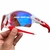 Imagem do Óculos de Sol Flak Jacket 2.0 Branca/Vermelha Lentes Prizm Top