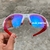 Óculos de Sol Flak Jacket 2.0 Branca/Vermelha Lentes Prizm Top