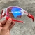 Óculos de Sol Flak Jacket 2.0 Branca/Vermelha Lentes Prizm Top - loja online