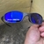 Óculos de Sol Juliet X-Metal Neon Azul Escuro Pinadas R1 100% Polarizadas - JUJU_XMETAL