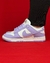 NIKE DUNK LOW 100% COURO BRANCO/ROSA