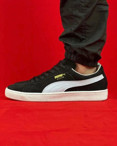 PUMA SUEDE PRETO E BRANCO