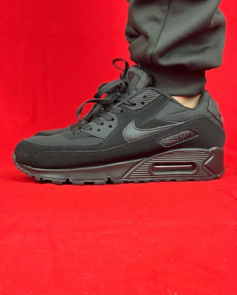 NIKE AIR MAX 90 PRETO VELUDO IMPORTADO