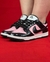 NIKE DUNK LOW 100% COURO PRETO E ROSA - comprar online
