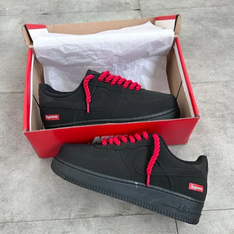 NIKE AIR FORCE 01 SUPREME CADARÇO PERSONALIZADO