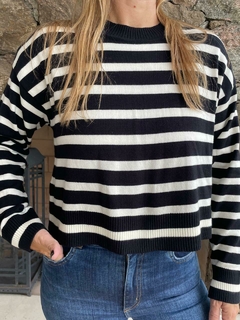 Sweater a rayas crop