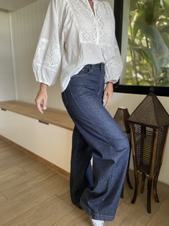 JEAN WIDE LEG DARK BLUE - CLEVER BY JF
