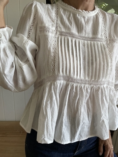 BLUSA BOHO ALFORZAS - tienda online