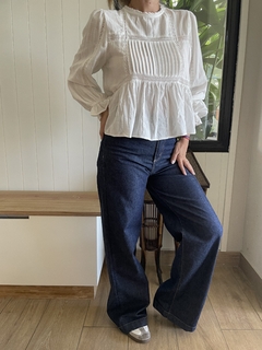 BLUSA BOHO ALFORZAS - CLEVER BY JF