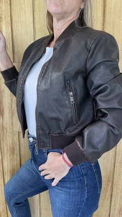 BOMBER ECO CUERO - tienda online