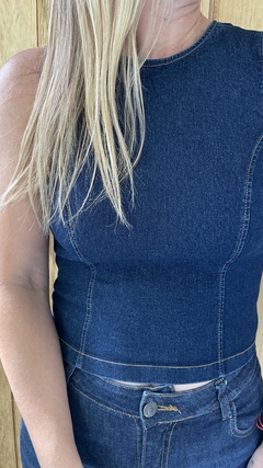 CHALECO DENIM ÍNDIGO