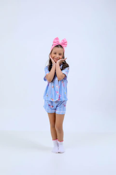 PIJAMA INFANTIL AMERICANO MANGA CURTA E SHORT FADINHA PRE VENDA na internet