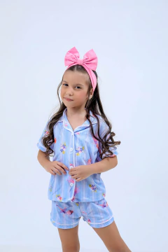 PIJAMA INFANTIL AMERICANO MANGA CURTA E SHORT FADINHA PRE VENDA - loja online