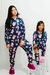 PIJAMA INFANTIL E BABY MACACÃO CORUJA AZUL MARINHO na internet