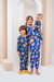 PIJAMA INFANTIL E BABY MACACÃO TIGRE AZUL ESCURO