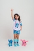 PIJAMA INFANTIL MANGA CURTA E SHORT STITCH CORAÇÃO na internet
