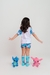 Imagem do PIJAMA INFANTIL MANGA CURTA E SHORT STITCH CORAÇÃO