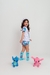 PIJAMA INFANTIL MANGA CURTA E SHORT STITCH CORAÇÃO - loja online