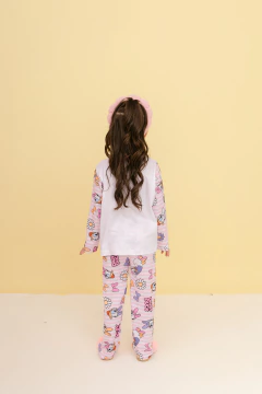 PIJAMA INFANTIL MANGA LONGA E CALÇA ESTAMPA MARGARIDA - LB Pijamas