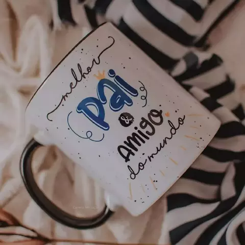 Caneca Alça colorida dia dos pais