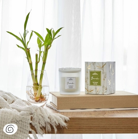 Vela Perfumada 180g Essência Bambu