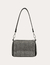 Bolsa cuadrada con diseño de diamantes y cadena. - mia boutique