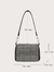 Bolsa cuadrada con diseño de diamantes y cadena. - tienda online