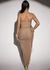 Vestido nude transparencia - comprar online