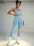 Conjunto yoga de calza y top espalda cruzada en internet