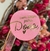 ADESIVO ROSA | COM AMOR PARA DONA {hotStamping dourado} (15 unid) - comprar online