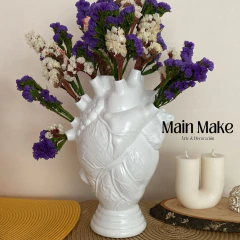 Florero corazón anatómico con base - tienda online