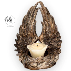 Alas angelicales porta vela - comprar online