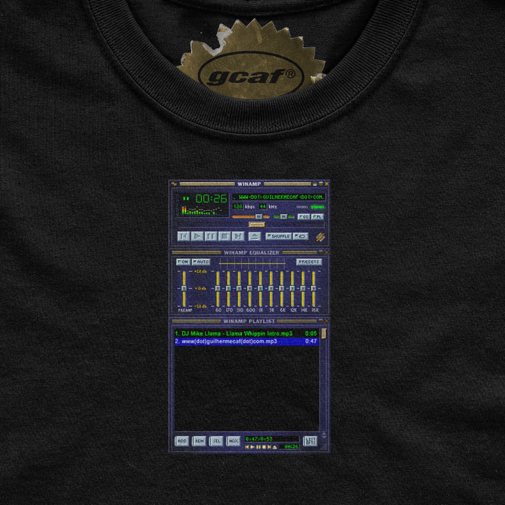 Camiseta Winamp - Skin Clássica