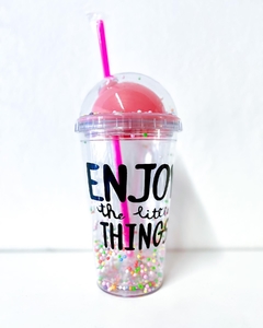 VASO ACRILICO ROSA