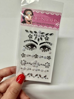 FACE GEMS MINI PLATEADAS