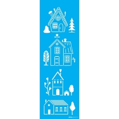 Stencil OPA 3371 Casas Desenhadas 10x30cm na internet