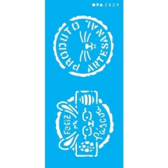 Stencil OPA 2829 - Selo Páscoa I 07x15cm - comprar online