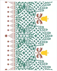 Stencil OPA 2737- Renda Natal I 20x25cm - comprar online