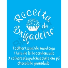 Stencil OPA 2286- Receita Brigadeiro 20x25cm