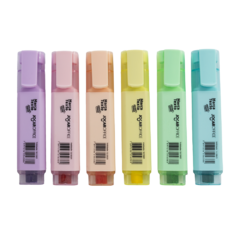 Kit 6 Marca-textos Pastel Trend Jocar Office