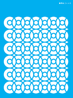 Stencil OPA 2440- Estamparia Discos 15x20cm