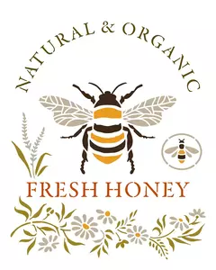 Stencil OPA 3658- Farmhouse Abelha 20x25cm - comprar online