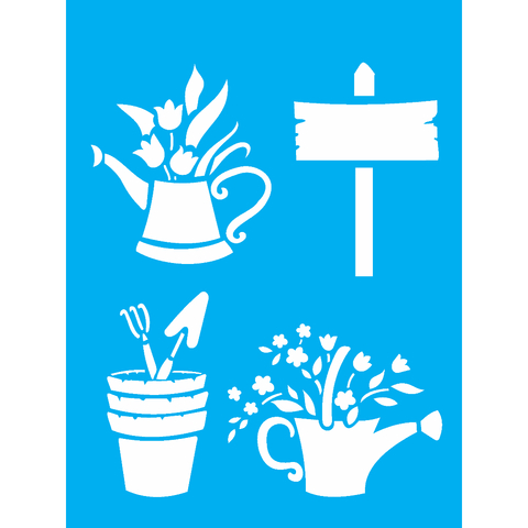 Stencil OPA1013 Jardinagem 15x20cm