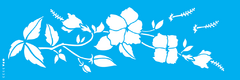 Stencil OPA 3533- Flores Hibisco III 10x30cm