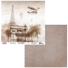 Papel para Scrapbook OPADECOR 2795 - Cidade Paris 30,5x30,5cm