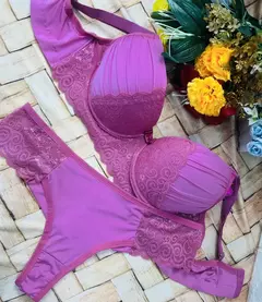 Conjunto de Lingerie Plus Sizer (CALCINHA FIO DUPLO) na internet