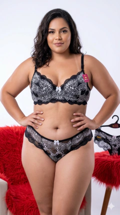 conjunto plus size bicolor - comprar online