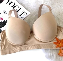 Sutiã Plus Size Reforçado Liso Alças Reforçadas - comprar online