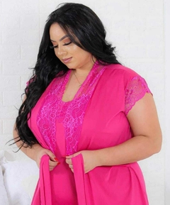 CONJUNTO HOBE COM CAMISOLA SEM BOJO TECIDO MALHA - loja online